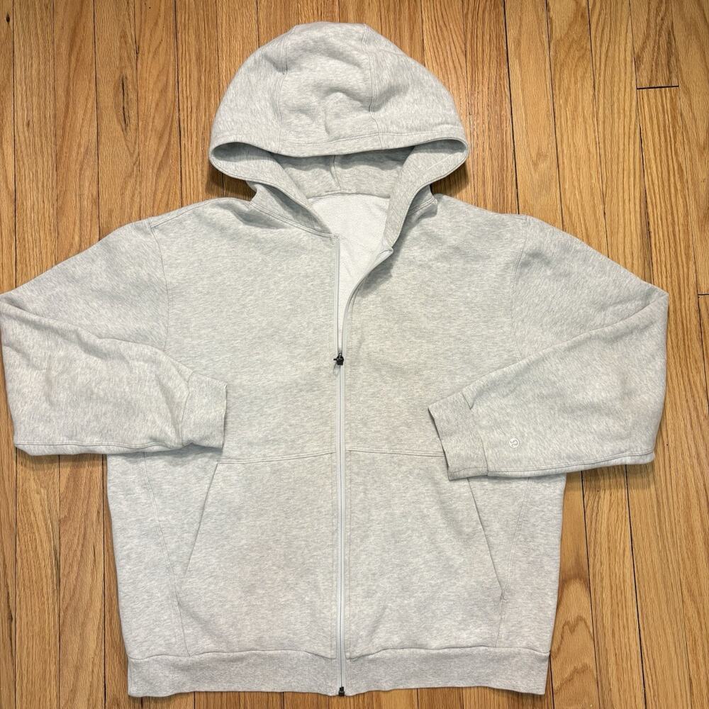 Lululemon Steady State Full-Zip Sweatshirt Hoodie Gray Jacket Men’s Size Large